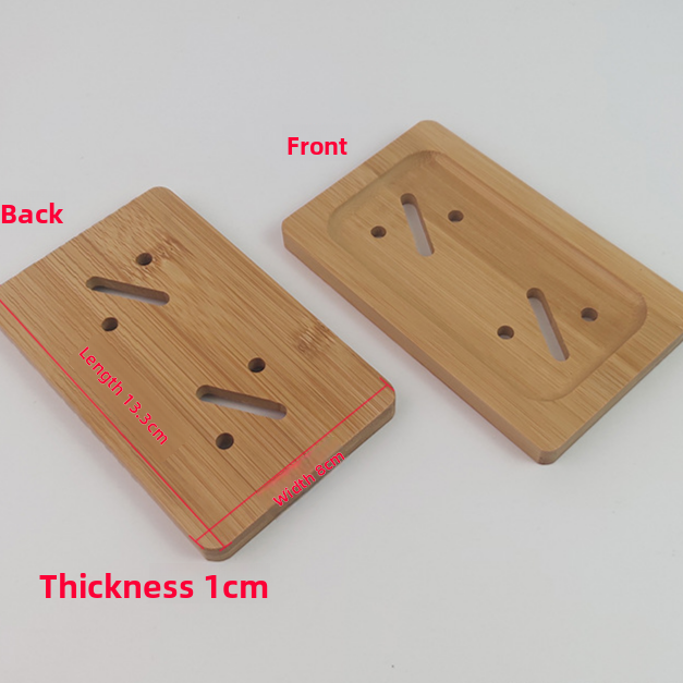 Bamboo and Wood Soap Dish Storage Box