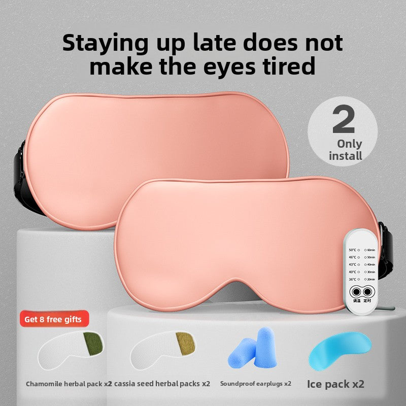 Heated Silk Eye Mask – USB Warming Sleep & Eye Relief Mask