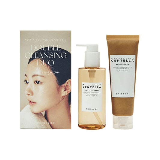 SKIN1004 Madagascar Centella Double Cleansing Duo – Cleansing Oil & Ampoule Foam Set