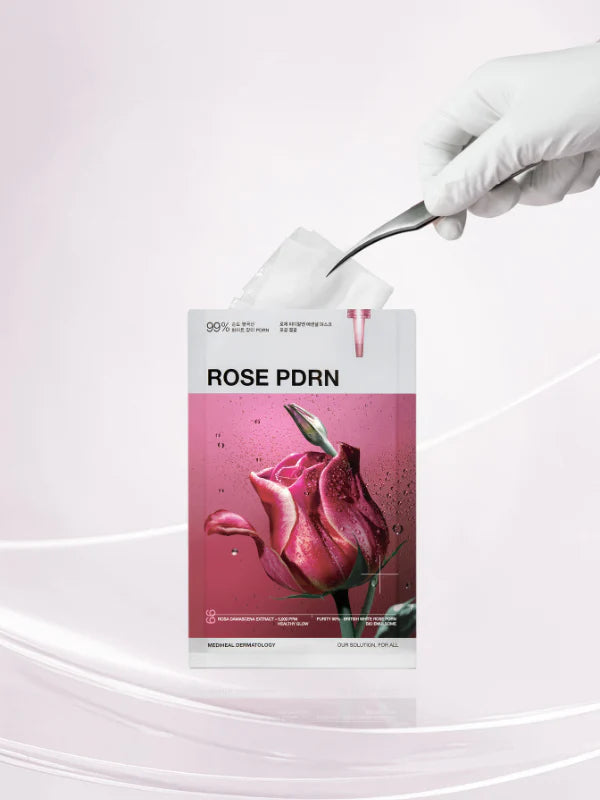 MEDIHEAL Rose PDRN Essential Mask – Healthy Glow 24ml – Radiance Sheet Mask