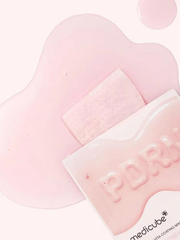 medicube PDRN Pink Vita Coating Mask 22g – Radiance & Hydration Sheet Mask (10pcs)