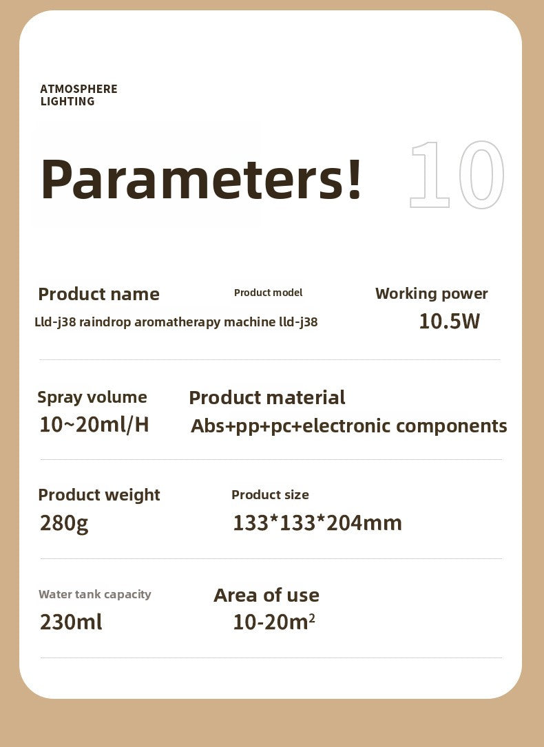 Aromatherapy Essential Oil Diffuser – Ultrasonic Mist & Cozy Ambience