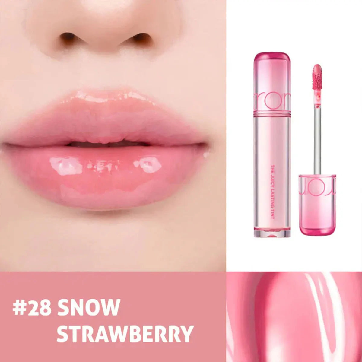 rom&nd THE JUICY LASTING TINT-10 Shades,Mirror Shine Finish,Long-Lasting Pigmentation,Winter Luxury,Party,K-Beauty,Korean Makeup