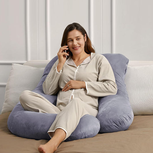 Ergonomic Pregnancy Maternity Pillow – Full Body Side Sleeper Support, view 2