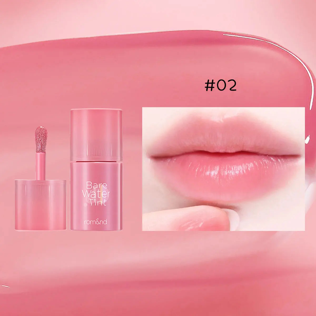 rom&nd BARE MOOL TINT,Water-Light Texture,Refreshing Non-Sticky,Long-Lasting Moisture,Daily Natural,Party,K-Beauty,Korean Makeup