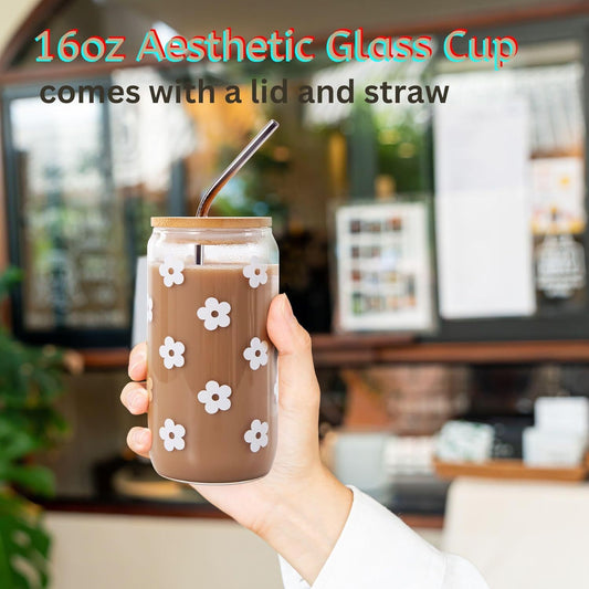 Glass Souvenir Gift Set – Birthday Gift Box with Glass Cup, Bracelet Stack, Candle & Bath Bomb