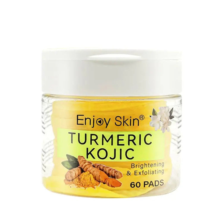Turmeric Kojic Acid Cleansing Pads – Brightening Exfoliating Face Pads (Jar of ~60), view 6