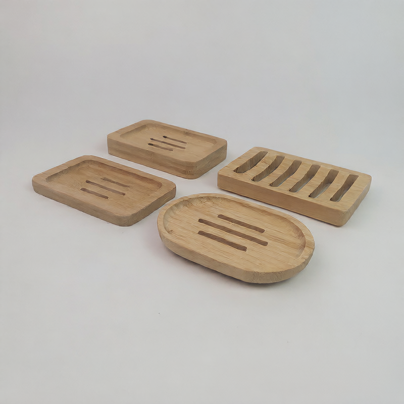Bamboo and Wood Soap Dish Storage Box