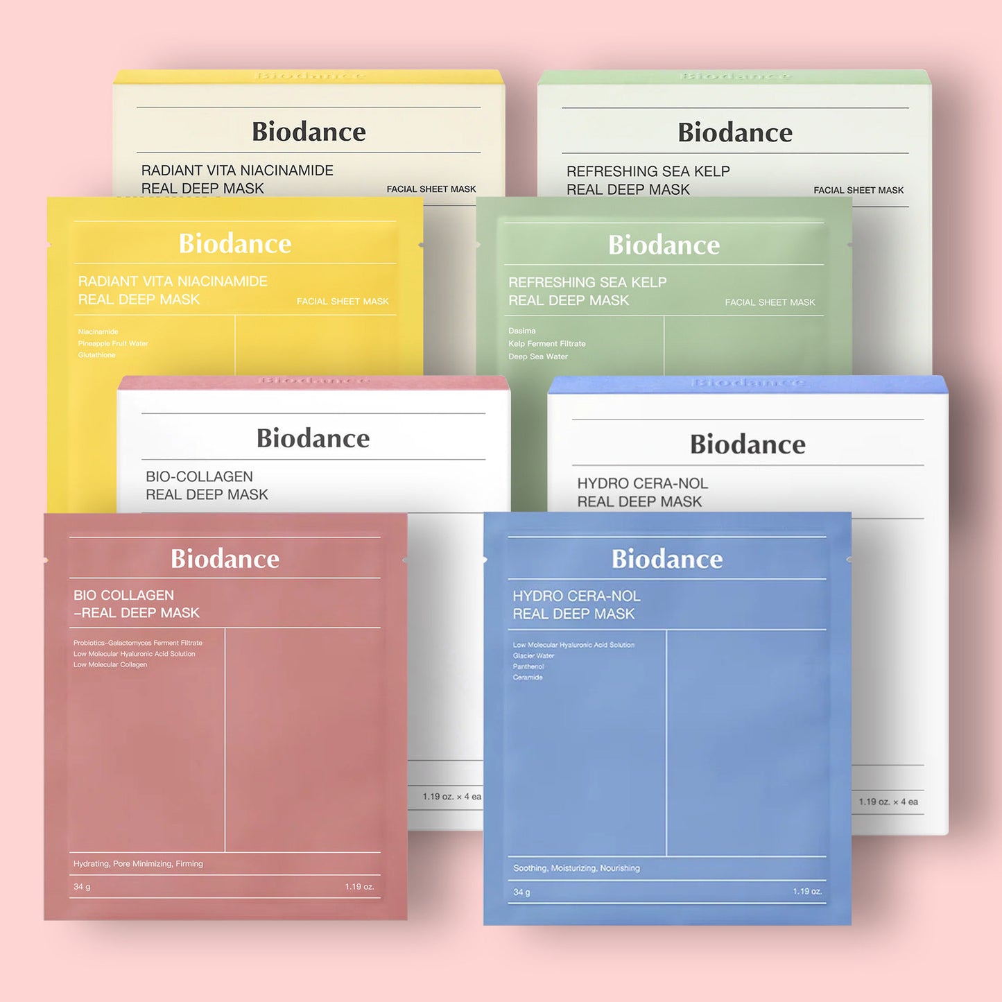 Biodance Collagen Corn Oil Sheet Mask | Blackhead Care Hydrating Repair Mask 1pc or 4pc Bo