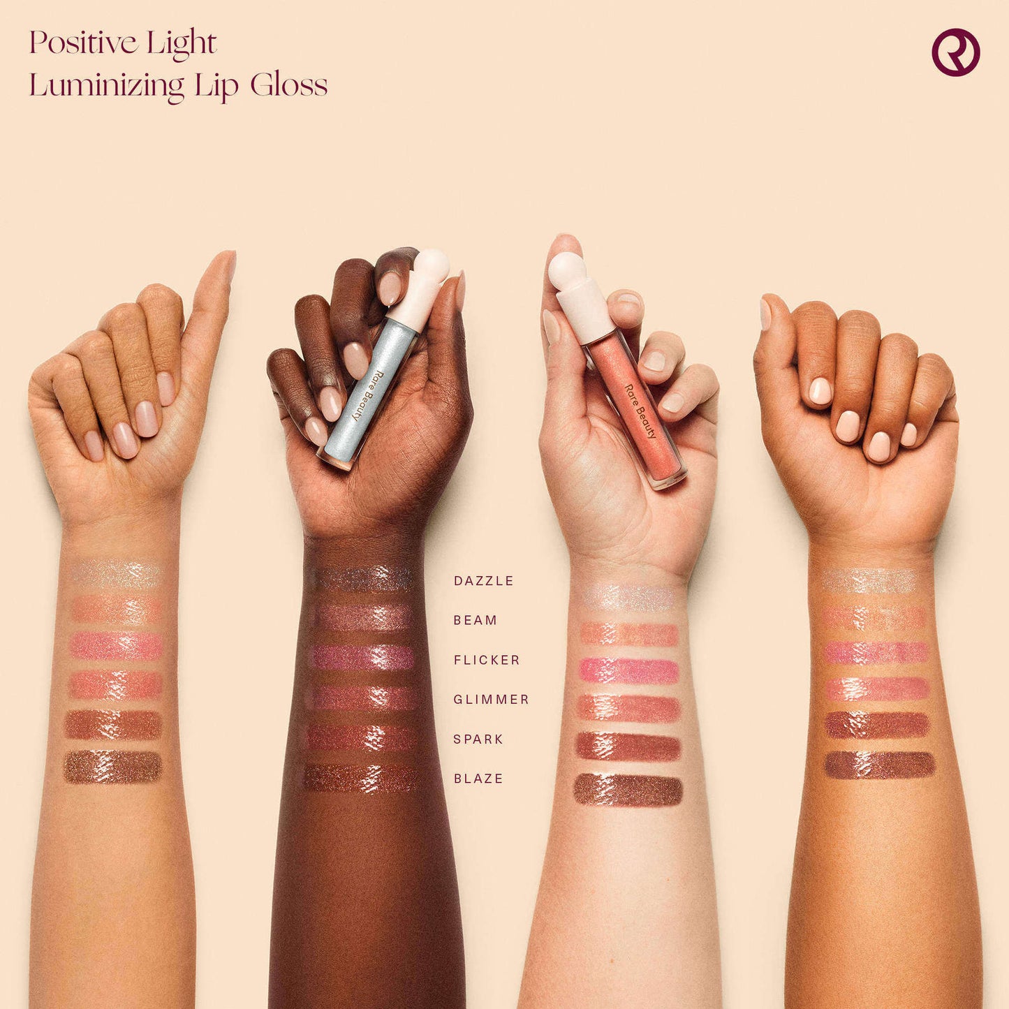 Rare Beauty Shimmer Lip Gloss – Hydrating Pearlescent Shine (3.3ml)