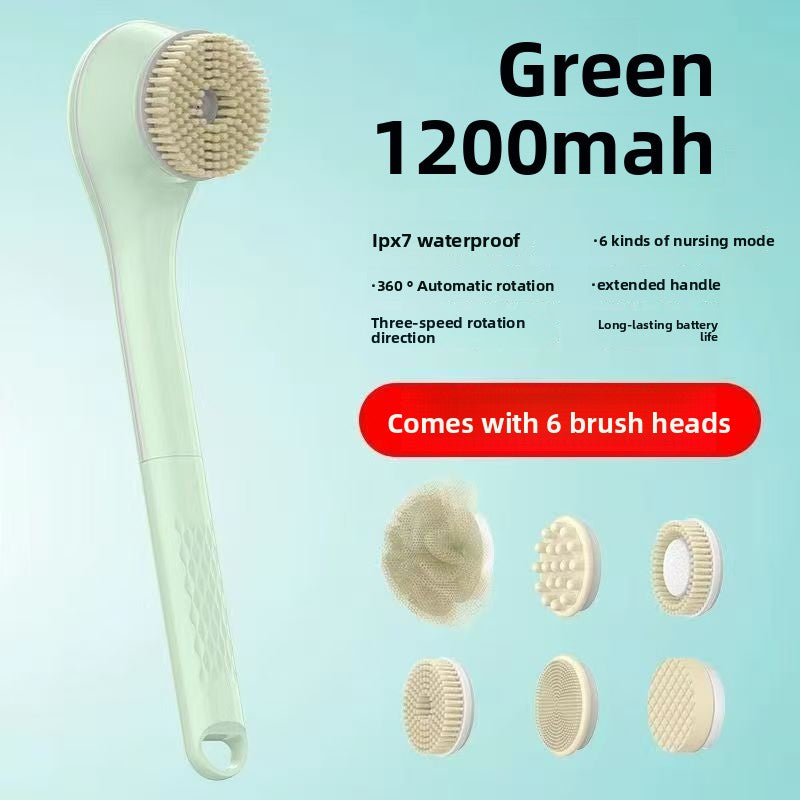 Electric Bath Brush – Single & Dual-Handle Rechargeable Body Scrubber, view 10