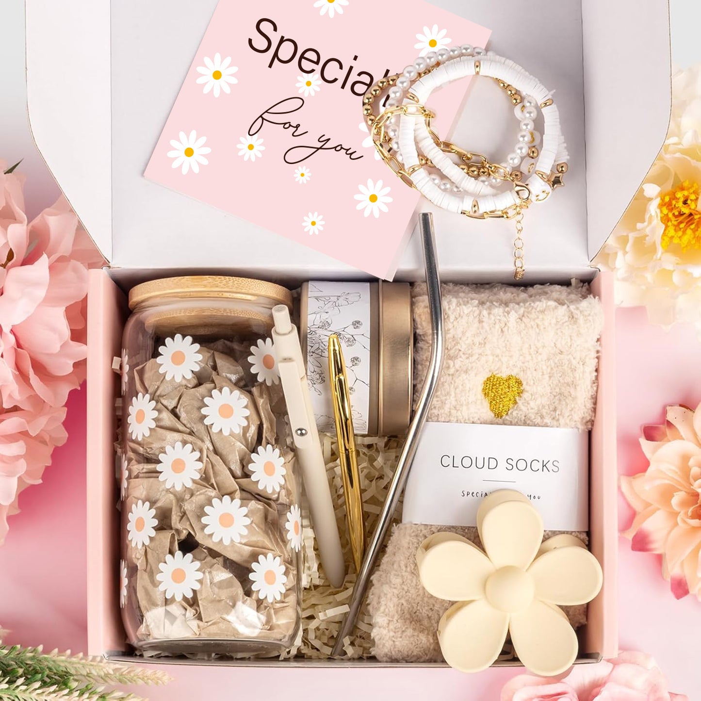 Scented Candle & Bath Gift Set – Natural Soy Wax Relaxation Duo