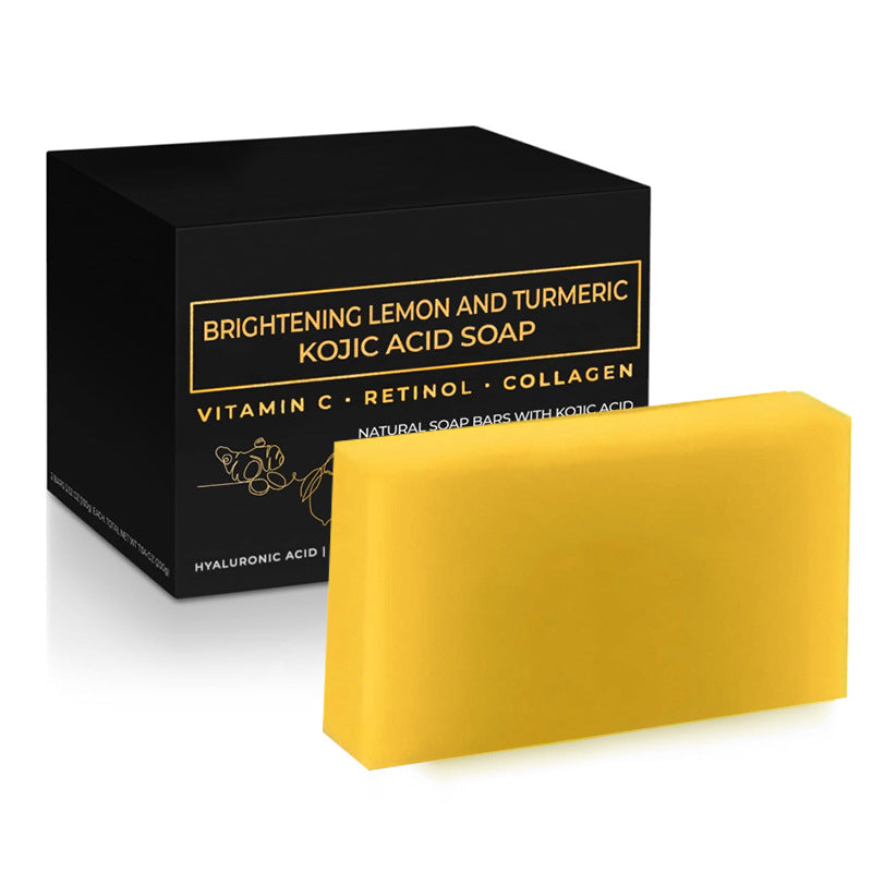 Turmeric Kojic Acid Brightening Soap – Handmade Herbal Bar with Snail & Bamboo Charcoal, view 7