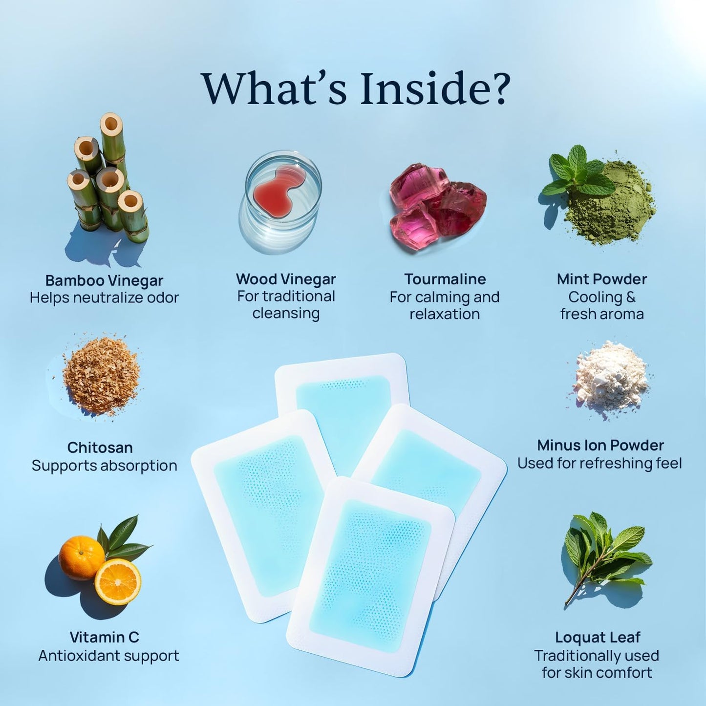 - Xitox Deep Cleansing Foot Pads - Supports Restful Sleep & Helps Remove Tension - Natural Herbal Ingredients for Feet - Comfortable Adhesive & Easy Peel - 30 Foot Patches - Mint Aroma