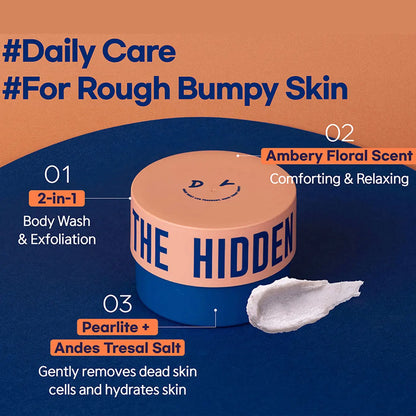 [ClearanceSale] DearDoer Vegan Body Scrub The Hidden 300ml,Granular Texture,Gentle & Non-Irritating,K-Beauty,Korean Makeup