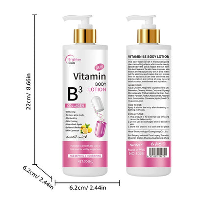 DR-WWP Brightening Body Lotion Collection – 500ml Hydrating & Tone-Evening Lotions