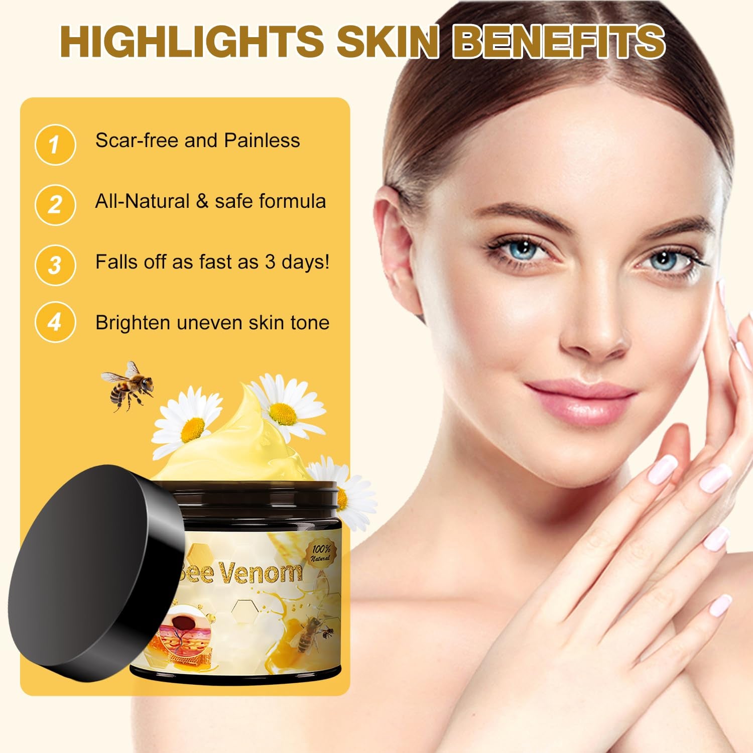 2-Pack Bee Venom Cream - Advanced Skin Treatment for All Body Areas (2.12 Oz)