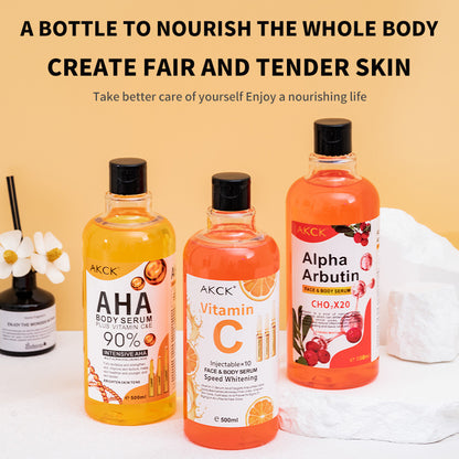 Brightening Facial Essence with Vitamin C & AHA. Hydrating Skin Renewal (500ml)