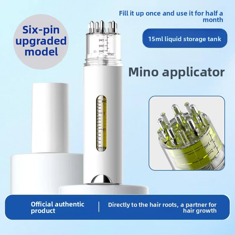 Dual-Chamber Scalp Applicator with Roller Balls, view 9