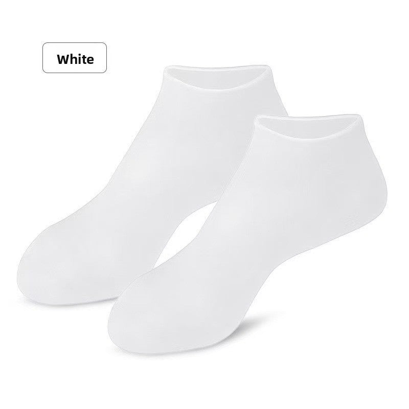Silicone Moisturizing Heel Socks – Reusable Anti-Crack Foot Sleeve, view 12