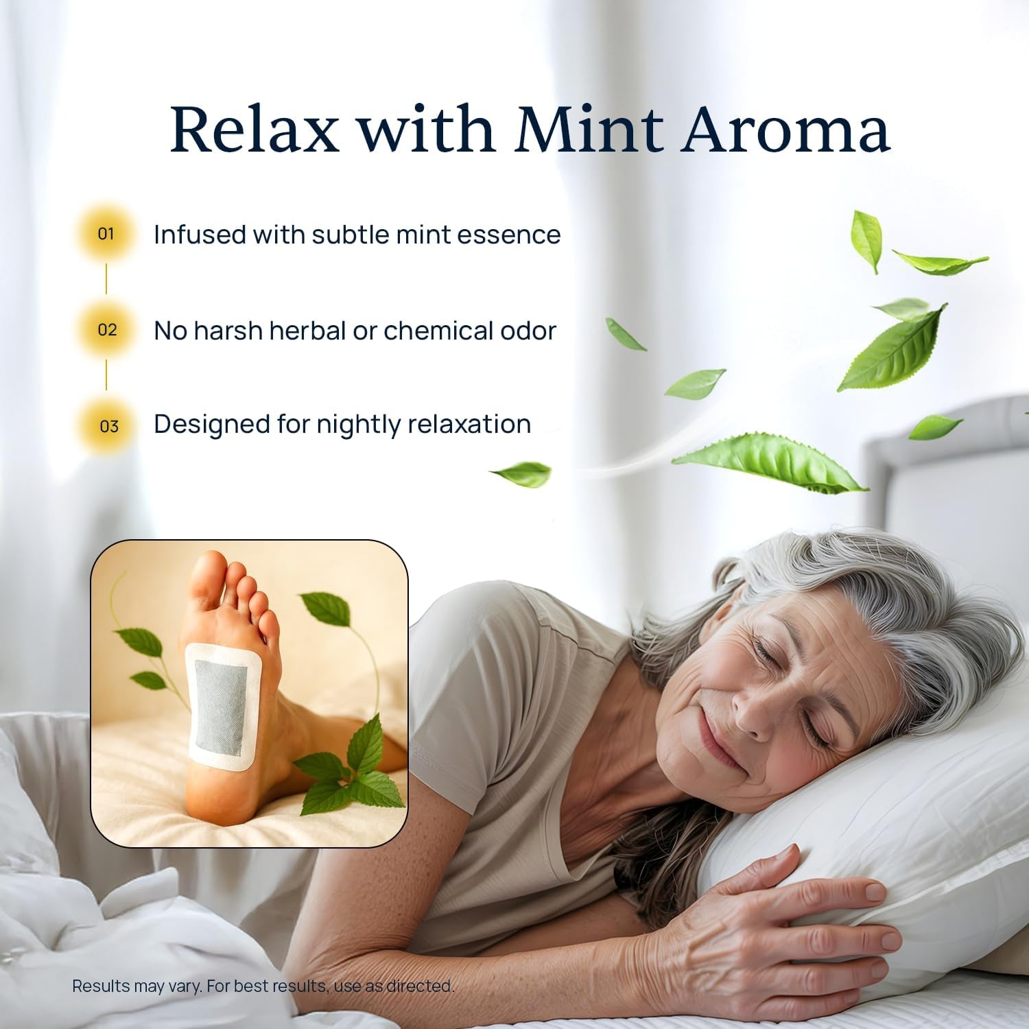 - Xitox Deep Cleansing Foot Pads - Supports Restful Sleep & Helps Remove Tension - Natural Herbal Ingredients for Feet - Comfortable Adhesive & Easy Peel - 30 Foot Patches - Mint Aroma