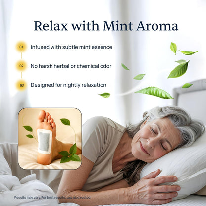 - Xitox Deep Cleansing Foot Pads - Supports Restful Sleep & Helps Remove Tension - Natural Herbal Ingredients for Feet - Comfortable Adhesive & Easy Peel - 30 Foot Patches - Mint Aroma