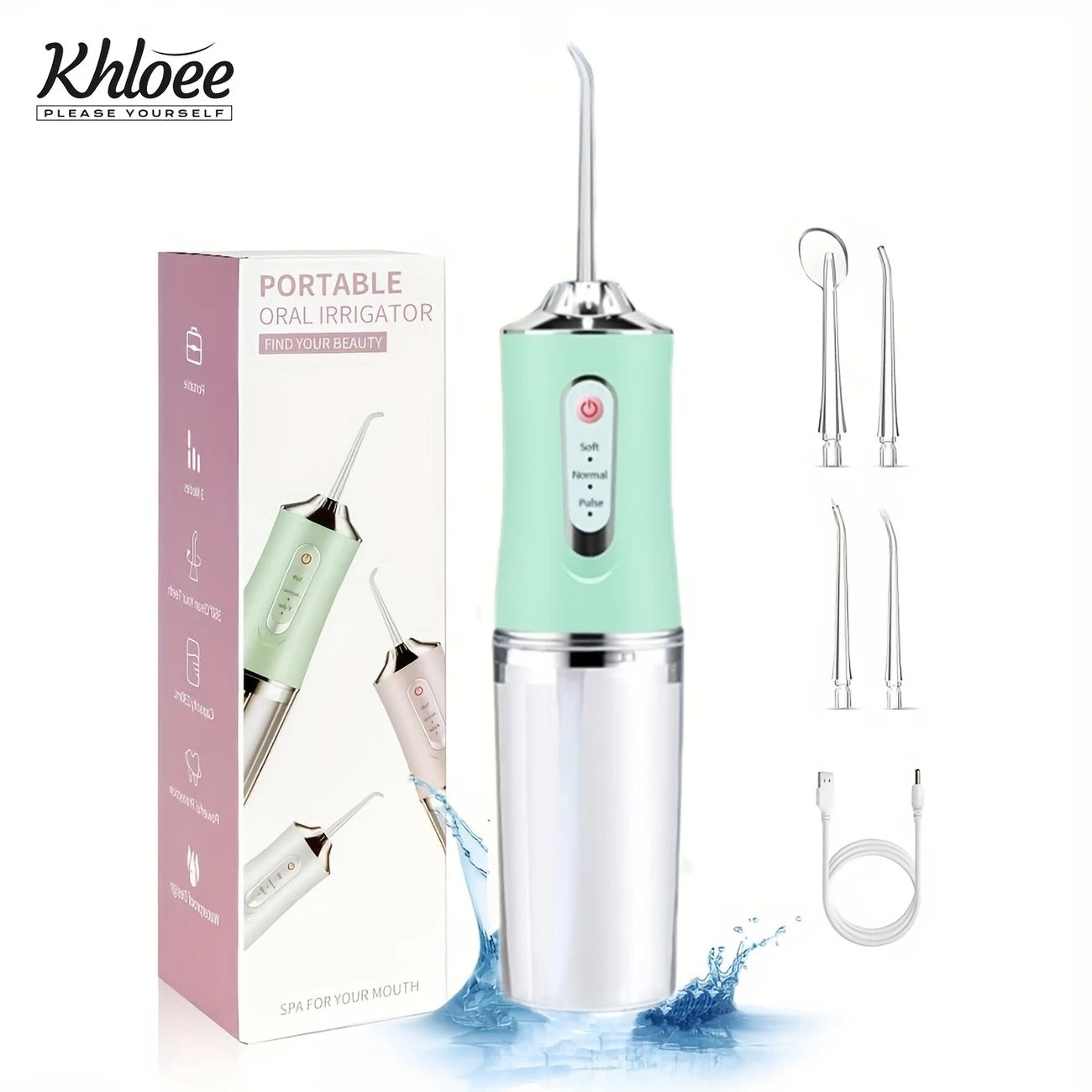 Portable Dental Irrigator – Rechargeable Water Flosser with 3 Modes & Multiple Nozzles, view 11