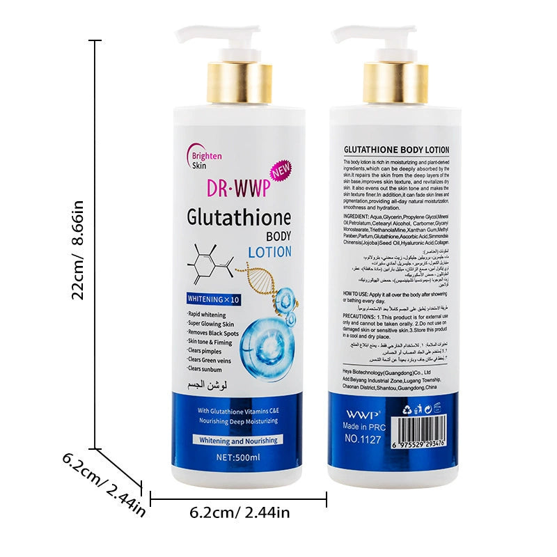 DR-WWP Brightening Body Lotion Collection – 500ml Hydrating & Tone-Evening Lotions, view 10