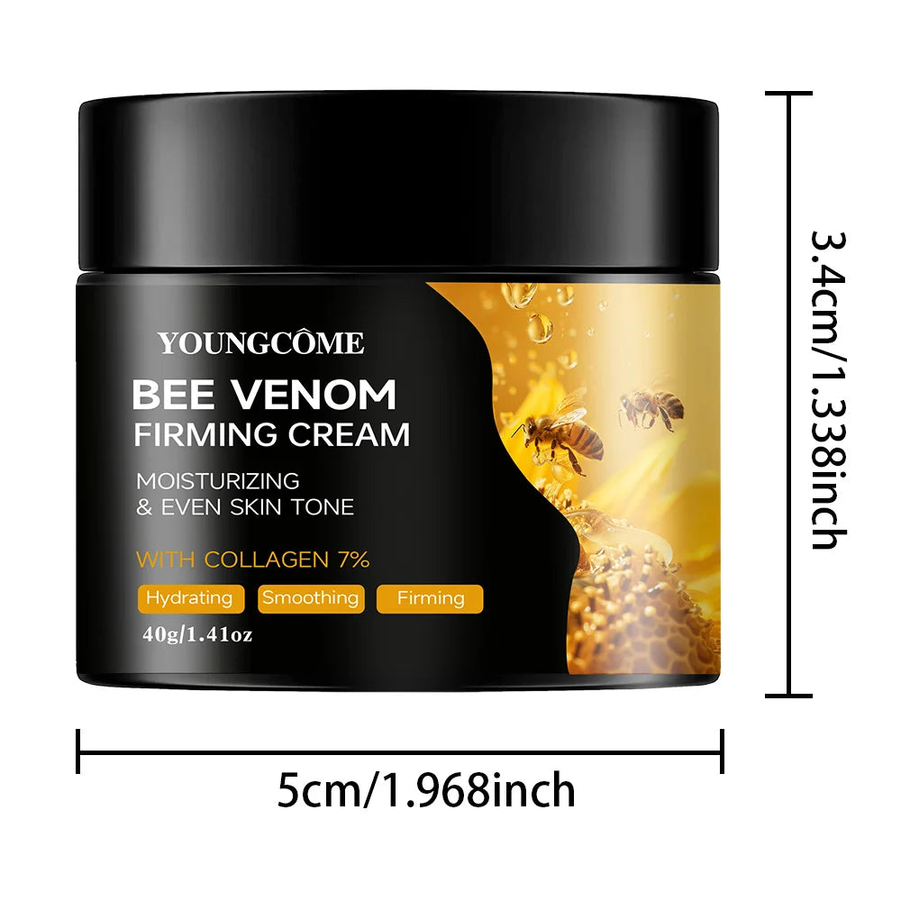 Premium Bee Venom Cream for Face & Neck - Collagen Boost, Skin Tightening, Natural Moisturizer for Sensitive Skin, Non-Greasy