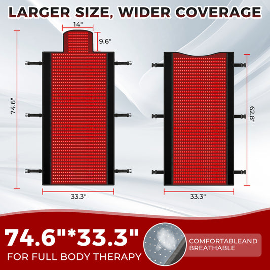 Infrared Full-Body Heating Recovery Mat – 42°C Red Light Therapy