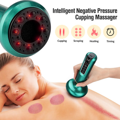 Electric Cupping Therapy Set – Heated Massage & Suction Recovery Kit