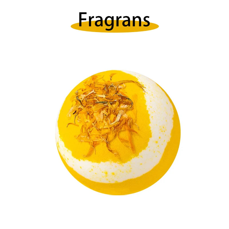 100g Organic Bath Gift Natural Mini Handmade Bathing Foot Spa Bomb Rich Essential Oils Moisturizing Dry Skin Relaxing Scent