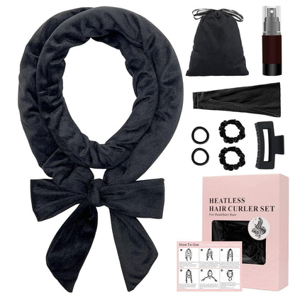 Simple and convenient non-heating curling iron, hair band, hair dresser, big wave hair care, sleep gift box set