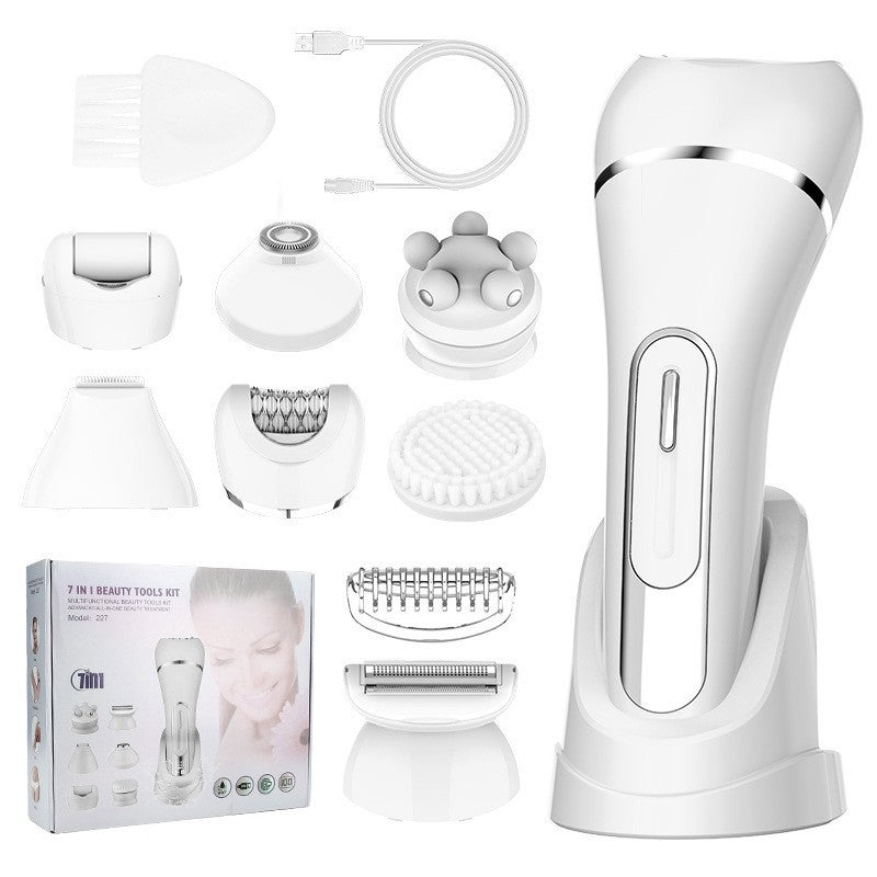 7-in-1 Waterproof Electric Hair Removal Kit – Face, Body & Bikini Trimmer, view 8