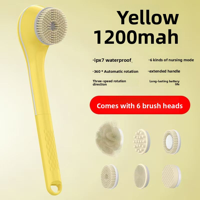 Electric Bath Brush – Single & Dual-Handle Rechargeable Body Scrubber, view 8
