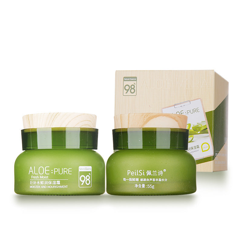 Peranshi Aloe 5‑Piece Hydrating Skincare Set – Cleanser, Toner, Emulsion, Cream & Foundation, view 8