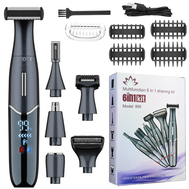 7-in-1 Waterproof Electric Hair Removal Kit – Face, Body & Bikini Trimmer, view 13