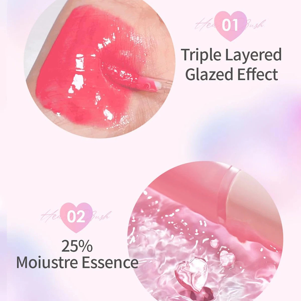 [ClearanceSale] Holika Holika Heart Crush Bare Glaze Tint 05 Swish,Hydrating&Non-Sticky,Glass Lip Effect,K-Beauty,Korean Makeup