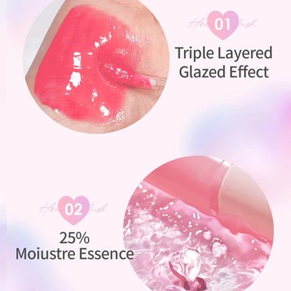 [ClearanceSale] Holika Holika Heart Crush Bare Glaze Tint 05 Swish,Hydrating&Non-Sticky,Glass Lip Effect,K-Beauty,Korean Makeup