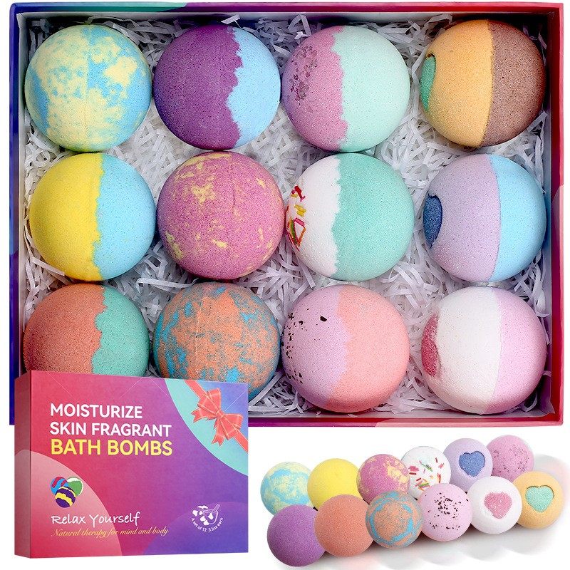 Essential Oil Explosion Bath Salt Balls – 12-Piece Gift Set & Shower Steamers (Multiple Variants), view 11