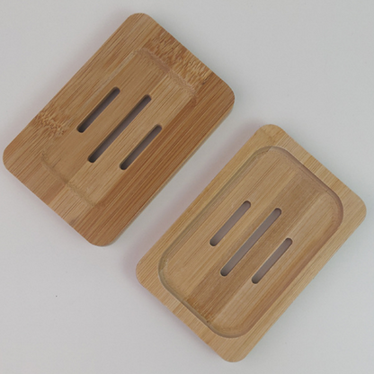 Bamboo and Wood Soap Dish Storage Box