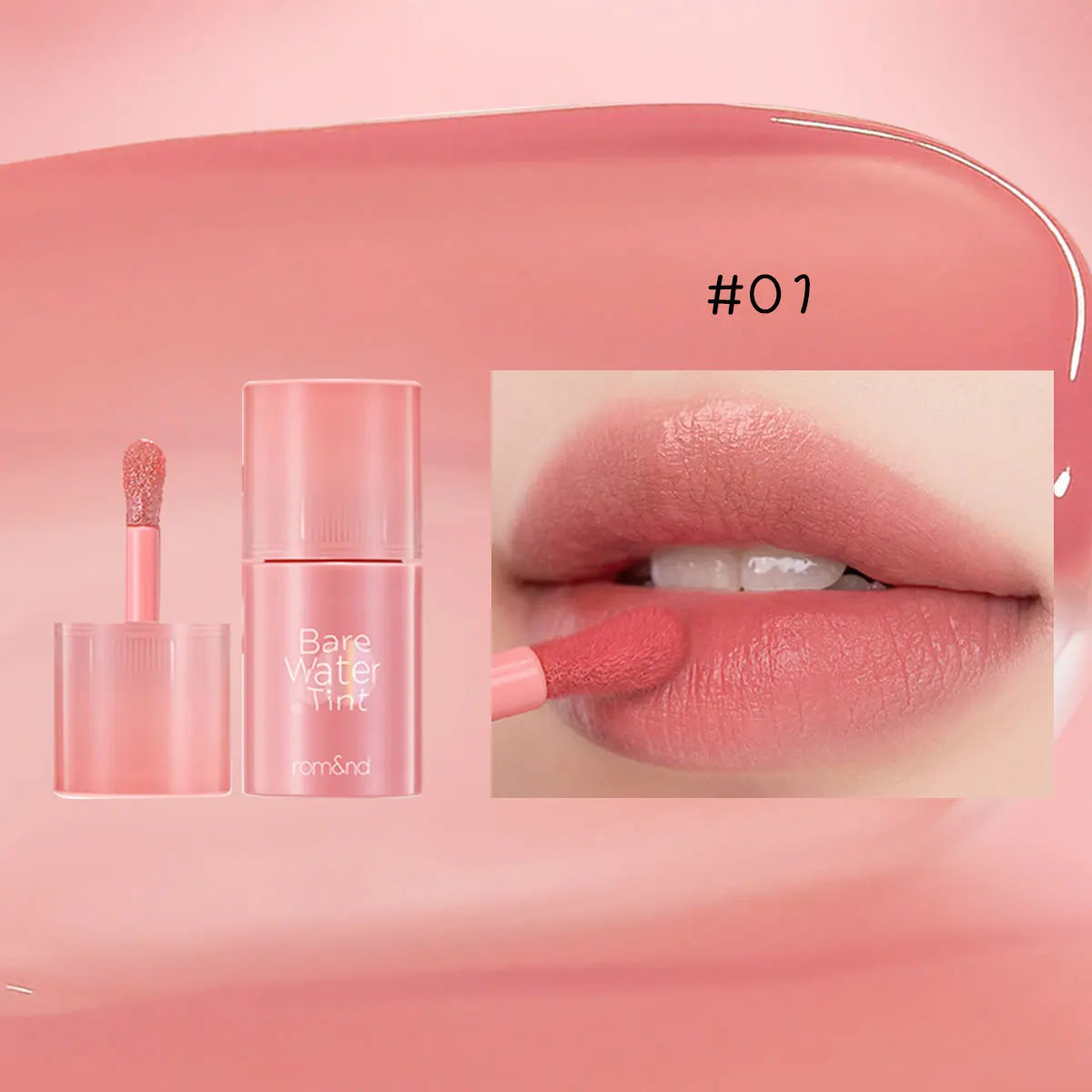 rom&nd BARE MOOL TINT,Water-Light Texture,Refreshing Non-Sticky,Long-Lasting Moisture,Daily Natural,Party,K-Beauty,Korean Makeup