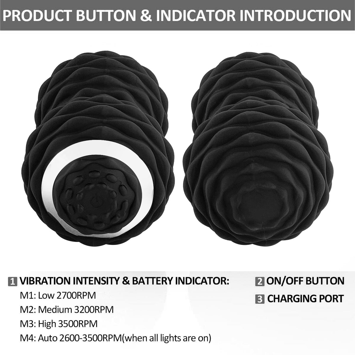 Electric Vibrating Double Massage Ball – Muscle & Fascia Roller, view 5