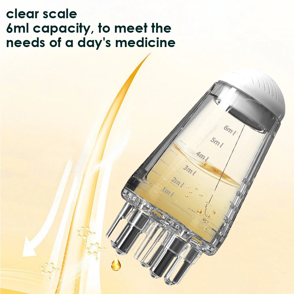 Mini Portable Scalp Applicator Liquid Comb Hair Roots Massage Medicine Comb Hair For Hair Growth Serum Oil Nourish