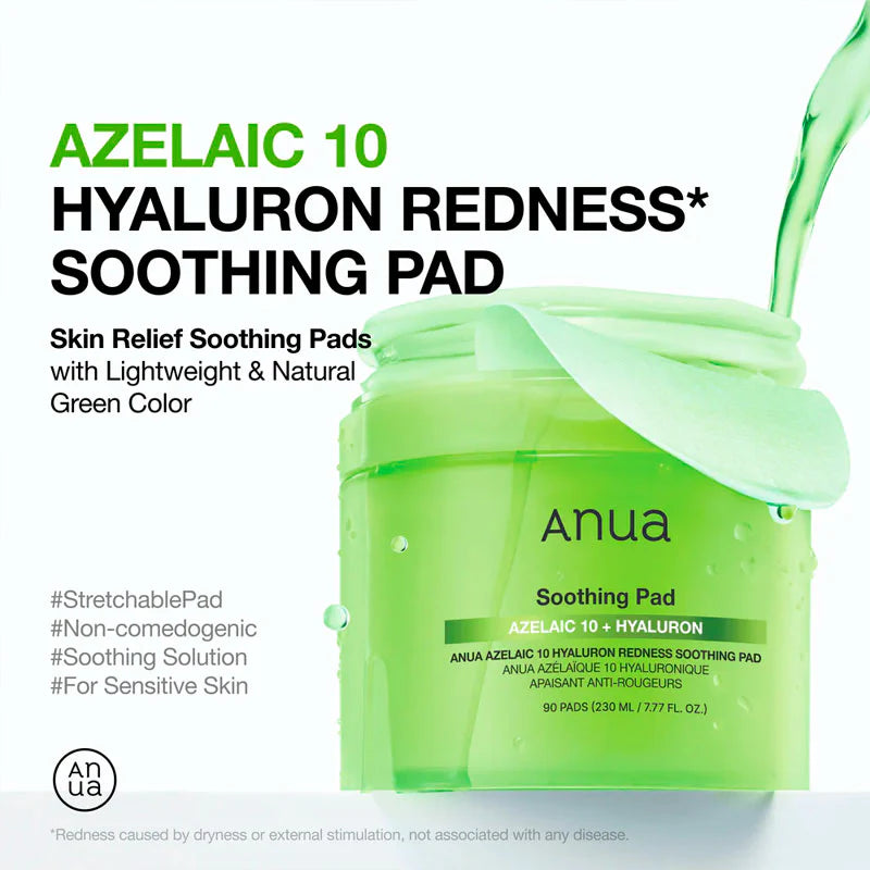 Azelaicacid 10 Hyaluron Redness Soothing Pad 230Ml / 90Pads