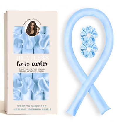 No-Heat Satin Curling Set – Handmade Wave & U-Shaped Hair Curler