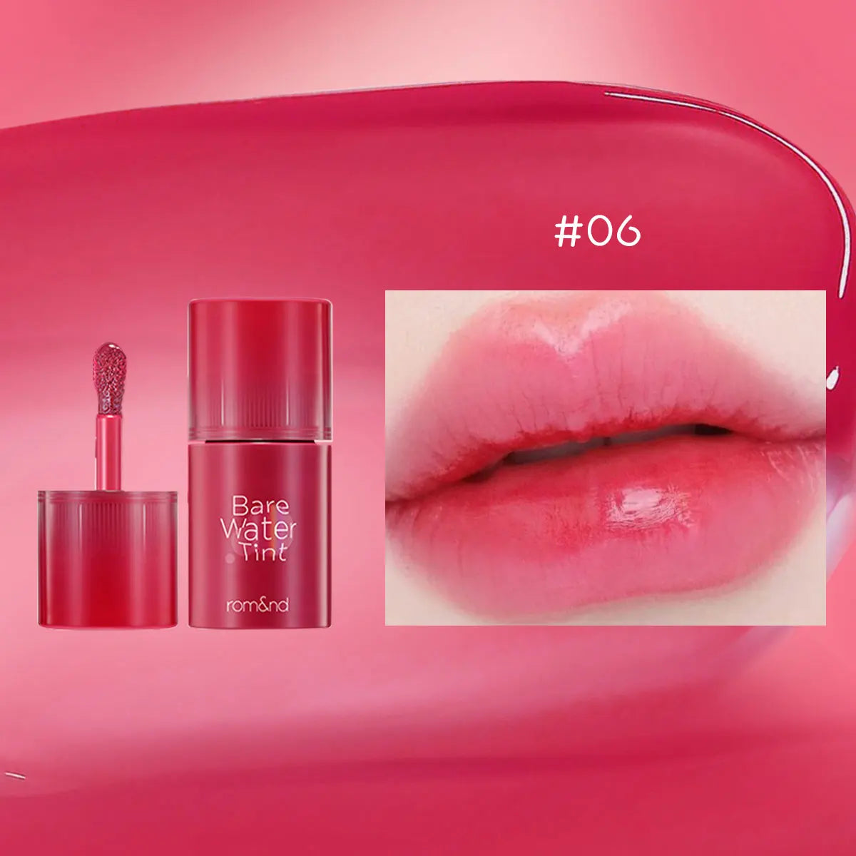 rom&nd BARE MOOL TINT,Water-Light Texture,Refreshing Non-Sticky,Long-Lasting Moisture,Daily Natural,Party,K-Beauty,Korean Makeup