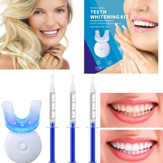 LED Teeth Whitening Kit – 5‑LED Light with Tray & Essence Tubes