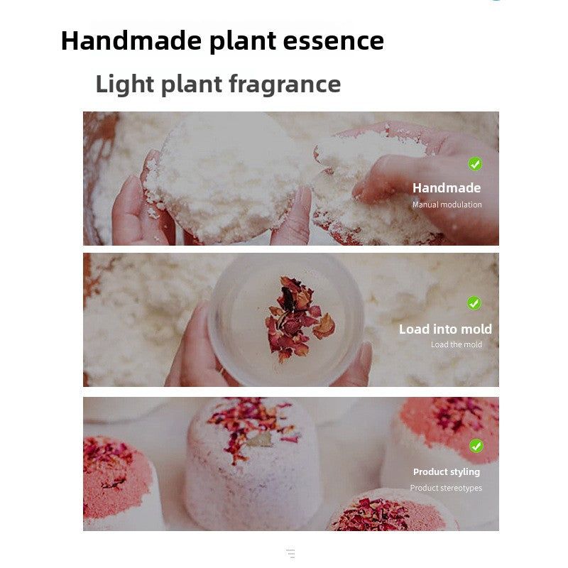 Dried Flower Bath Ball Gift Set – Essential Oil Bubble Bath Balls (4‑Piece)