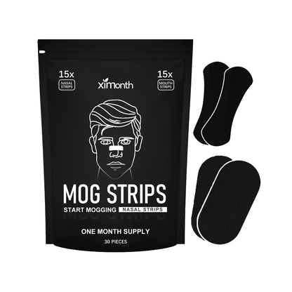 Sleep Care Snoring Patch Set – Nose & Mouth Nighttime Comfort Strips (30 Pack)